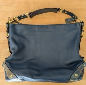 Coach Carly Leather Shoulder Bag in Blue 💙